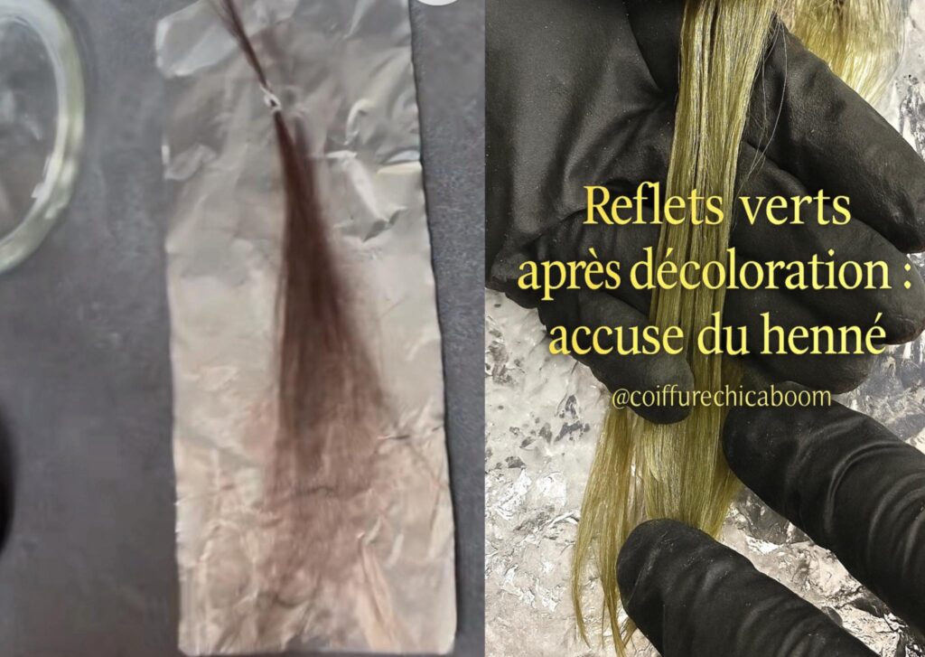 Decoloration henne indigo