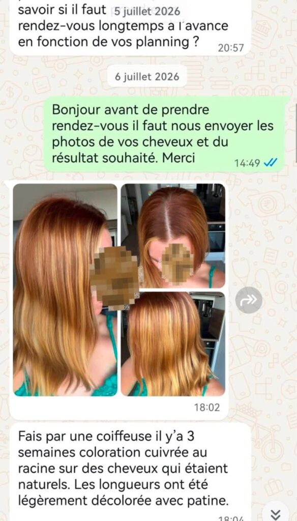 TARIF coiffeur femme
